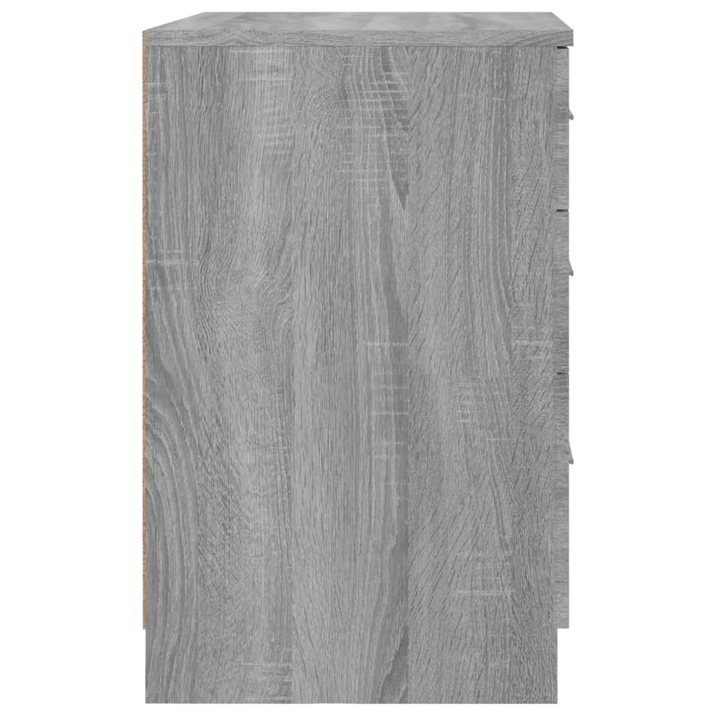 Table de chevet Sonoma gris 40x40x63 cm Bois d'ingénierie - XIOS