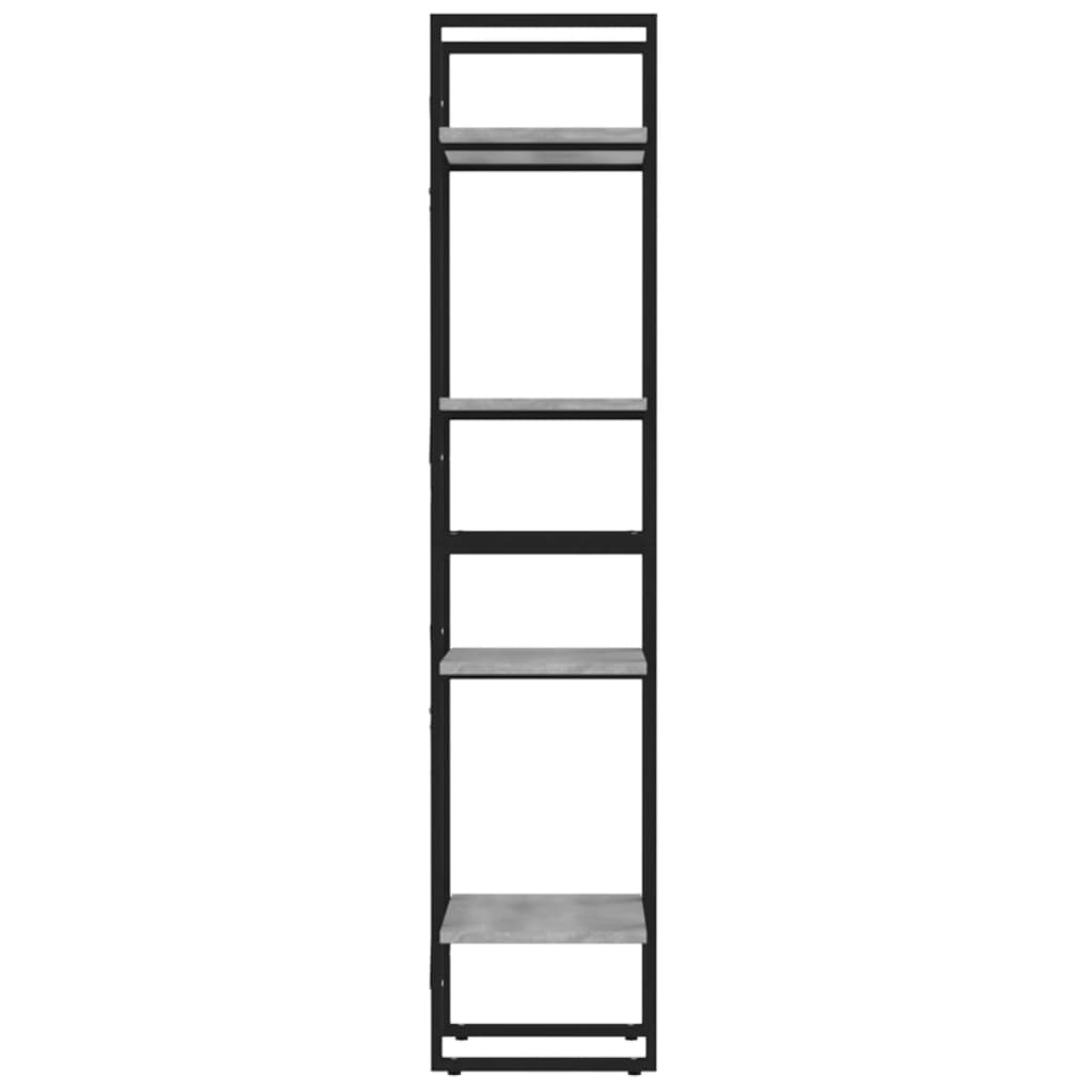 Bibliothèque 4 niveaux Sonoma gris 40x30x140 cm Bois - XIOS