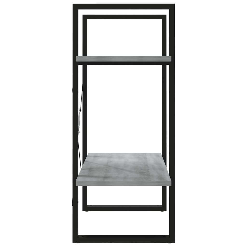 Bibliothèque 2 niveaux Sonoma gris 60x30x70cm Bois d'ingénierie - XIOS