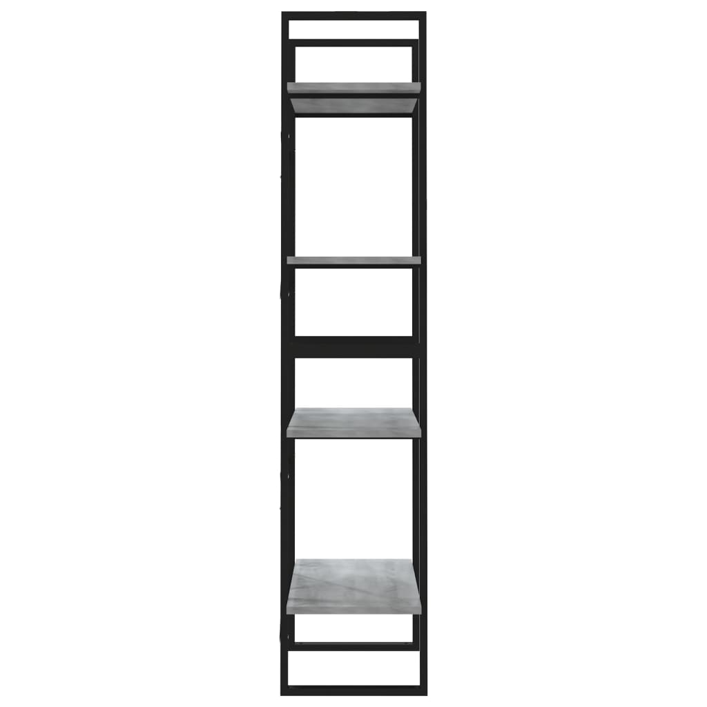 Bibliothèque 4 niveaux Sonoma gris 60x30x140 cm - XIOS