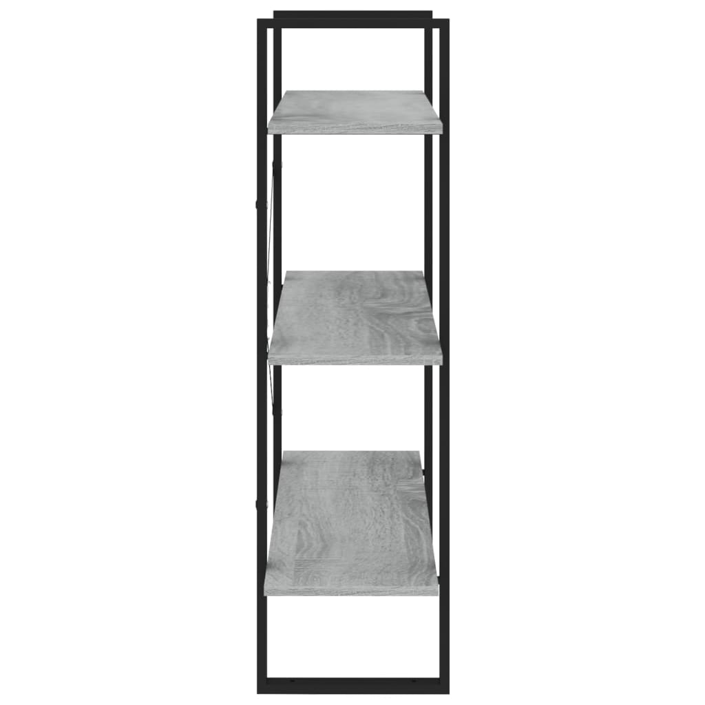 Bibliothèque Sonoma gris 80x30x105 cm Bois d'ingénierie - XIOS