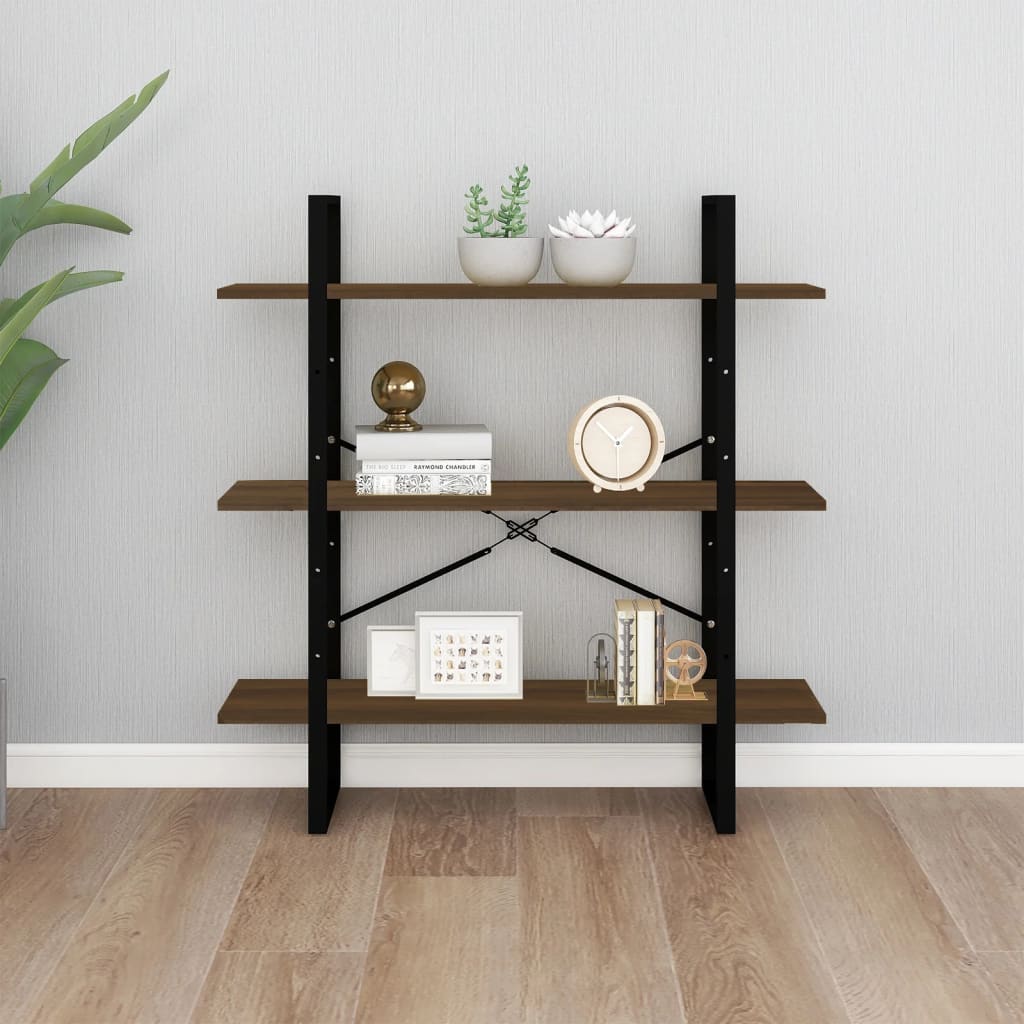 Bibliothèque Chêne marron 100x30x105 cm Bois d'ingénierie - XIOS