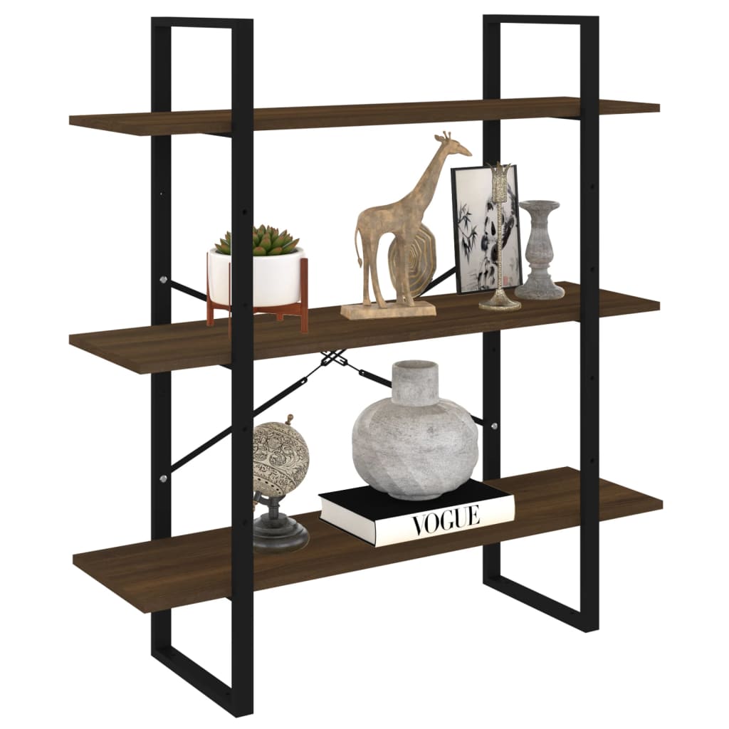 Bibliothèque Chêne marron 100x30x105 cm Bois d'ingénierie - XIOS