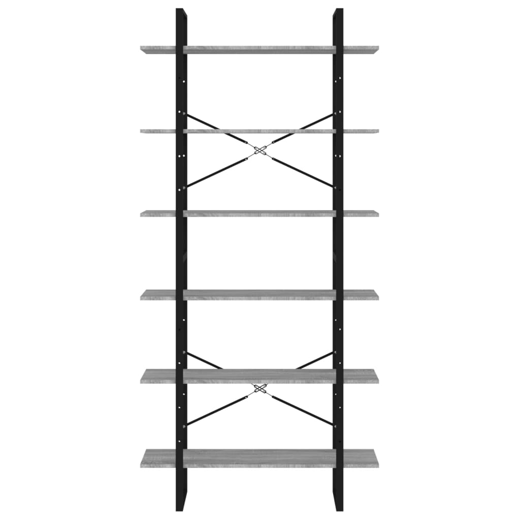 Armoire haute Sonoma gris 100x30x210 cm Bois d'ingénierie - XIOS
