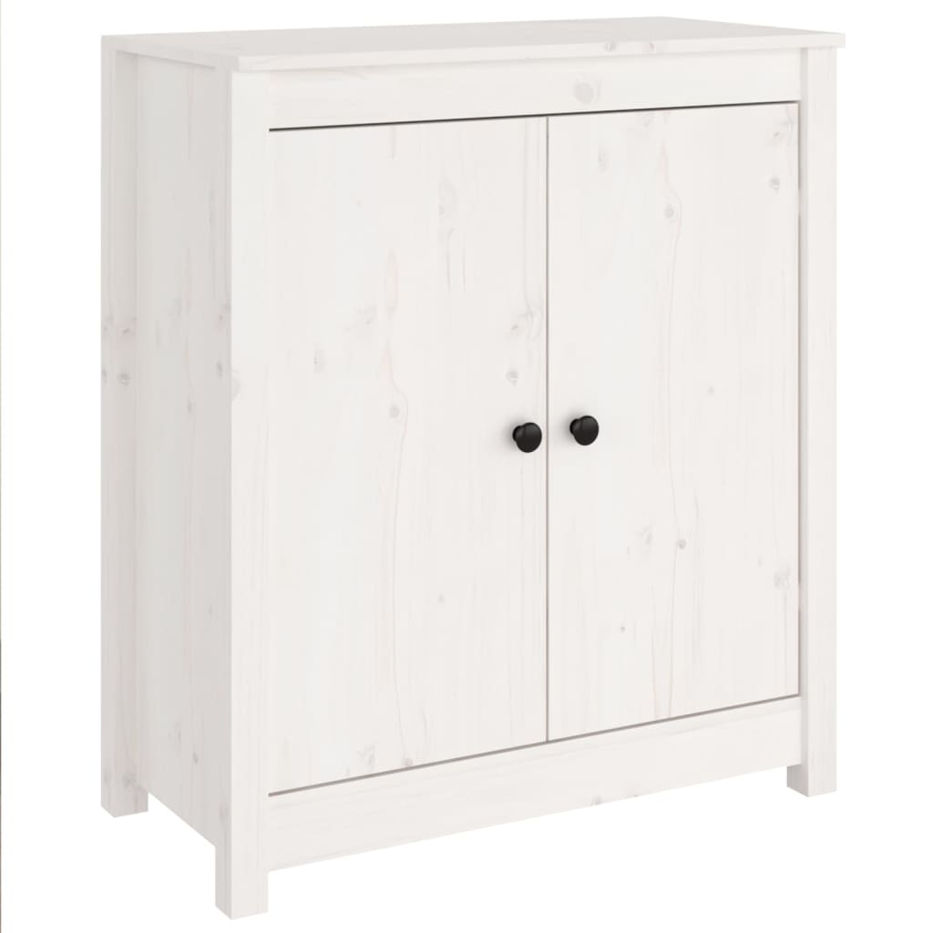 Buffets 2 pcs blanc 70x35x80 cm bois massif de pin - XIOS