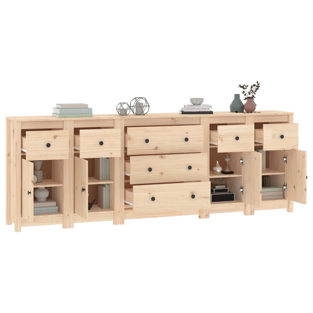 Buffet 230x35x80 cm Bois massif de pin - XIOS