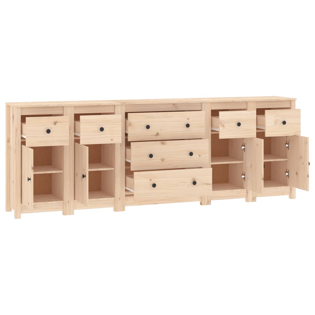 Buffet 230x35x80 cm Bois massif de pin - XIOS