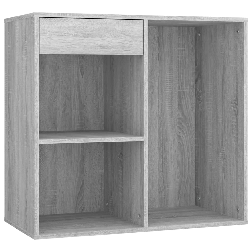 Ensemble de coiffeuse avec LED Sonoma gris Bois d'ingénierie