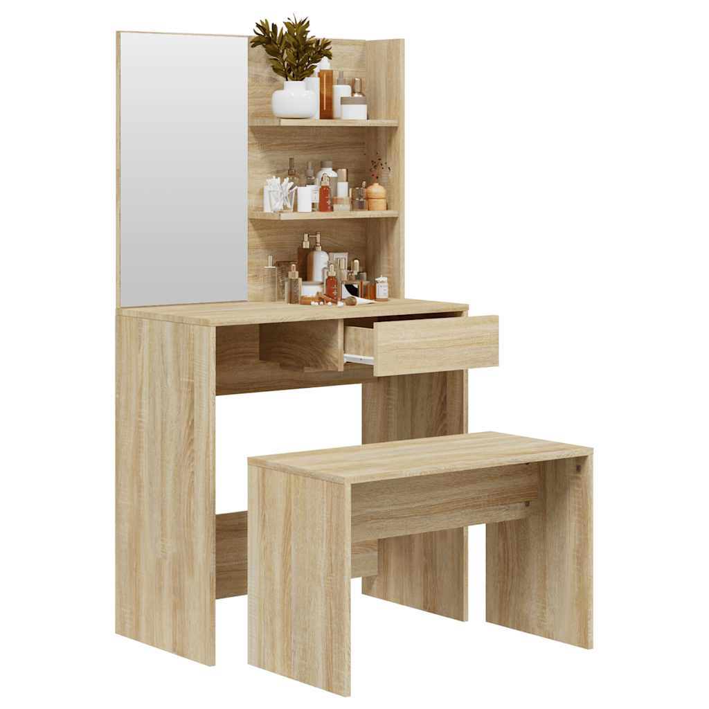 Ensemble de coiffeuse Chêne Sonoma 74,5x40x141 cm - XIOS