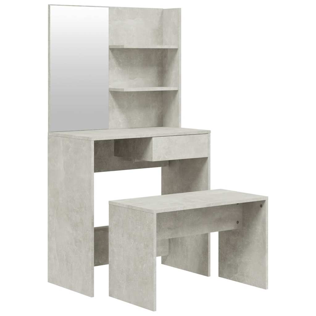 Ensemble de coiffeuse Gris béton 74,5x40x141 cm - XIOS