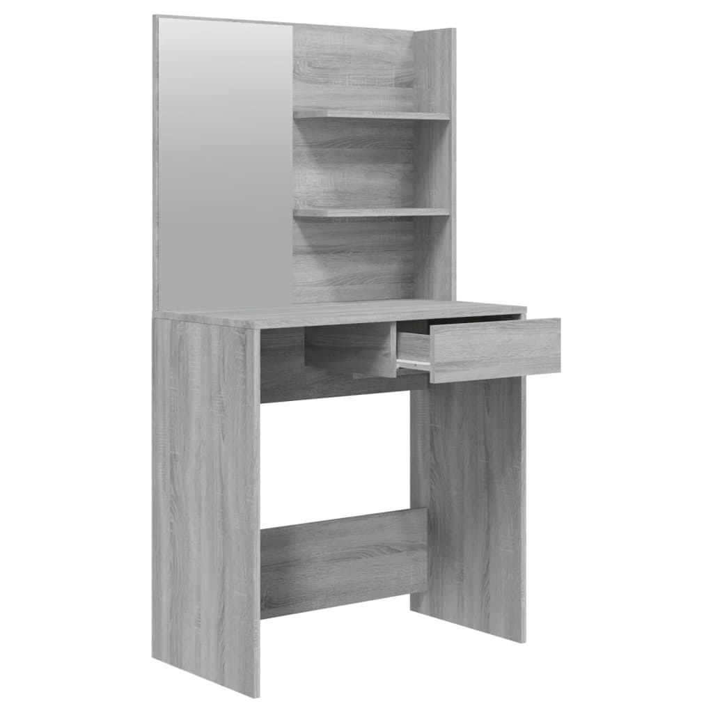Ensemble de coiffeuse Sonoma gris 74,5x40x141 cm - XIOS