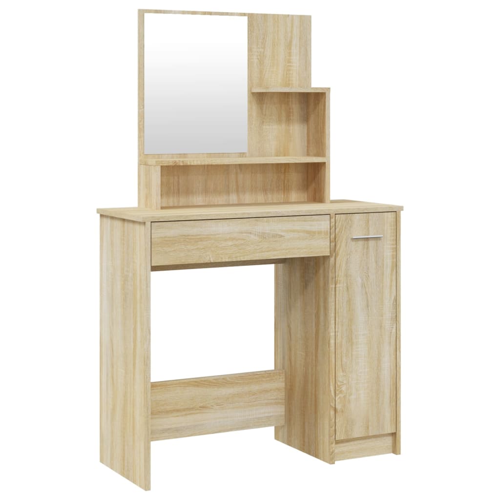 Ensemble de coiffeuse Chêne Sonoma 86,5x35x136 cm - XIOS