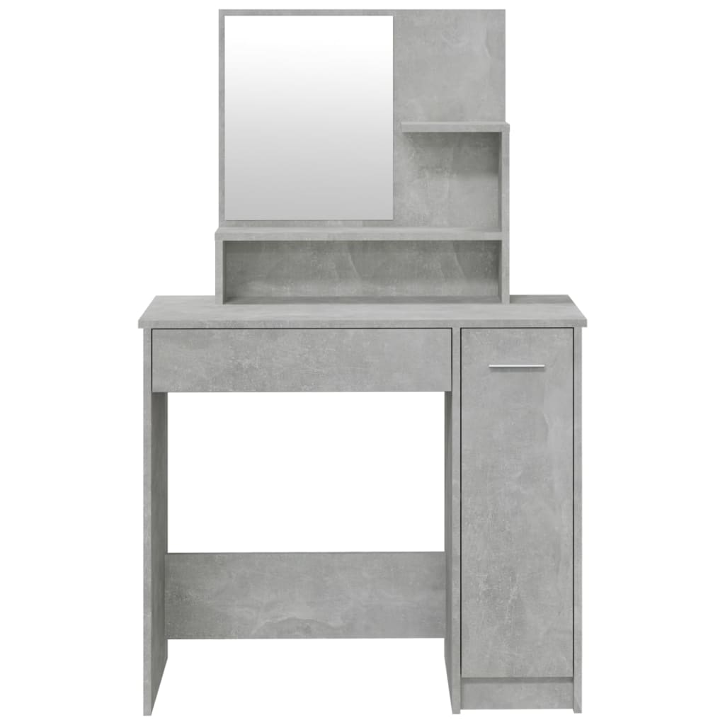 Ensemble de coiffeuse Gris béton 86,5x35x136 cm - XIOS