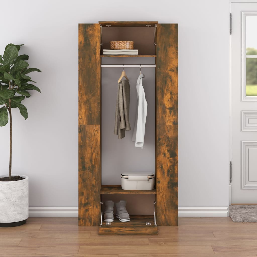 Armoires de couloir 2 pcs chêne fumé bois d'ingénierie - XIOS
