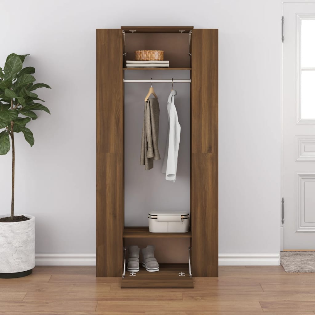 Armoires de couloir 2 pcs Chêne marron Bois d'ingénierie - XIOS