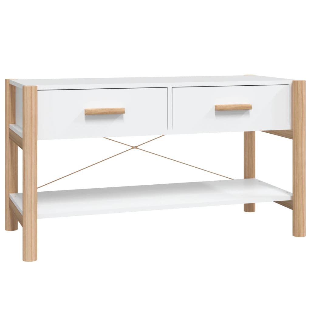 Meuble TV Blanc 82x38x45 cm Bois d'ingénierie - XIOS