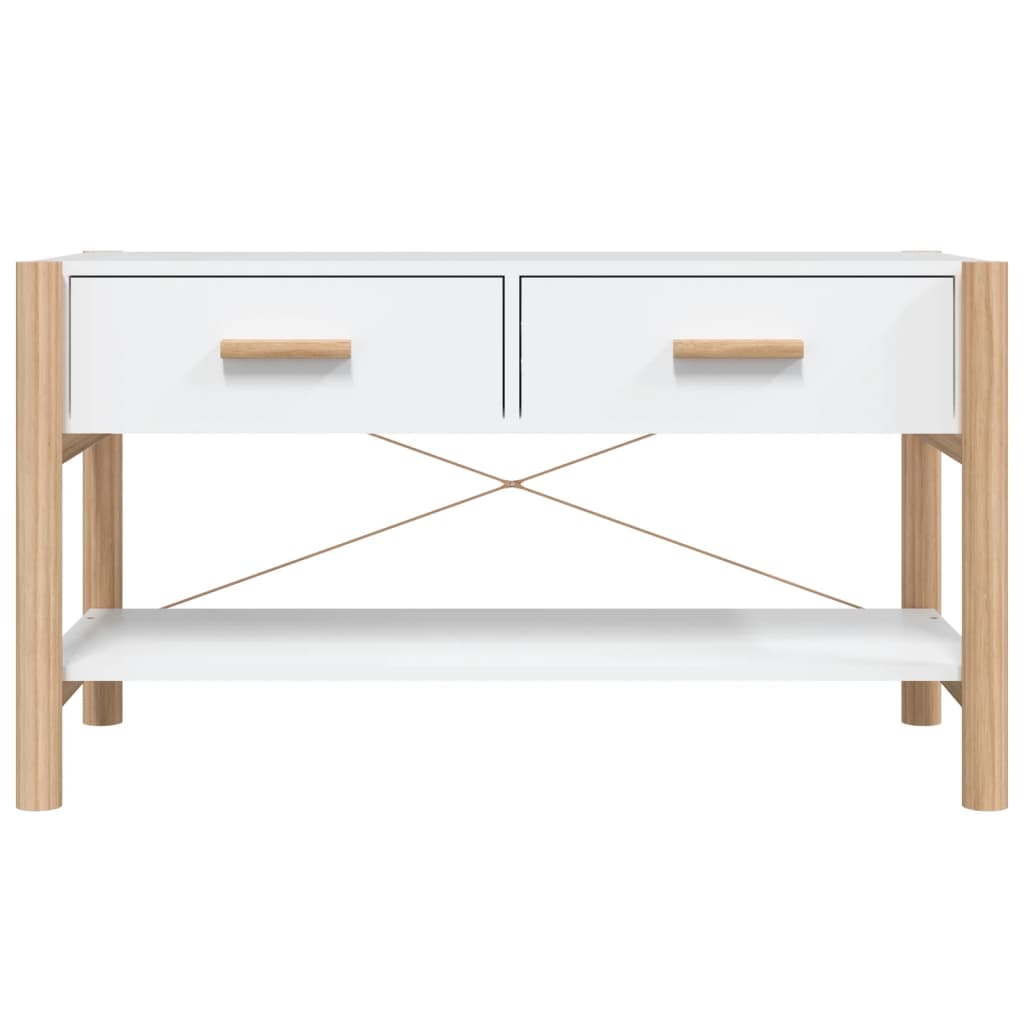 Meuble TV Blanc 82x38x45 cm Bois d'ingénierie - XIOS