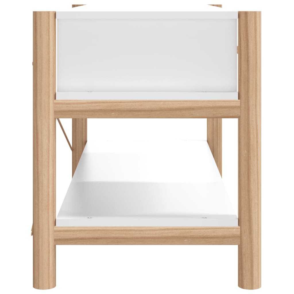Meuble TV Blanc 82x38x45 cm Bois d'ingénierie - XIOS