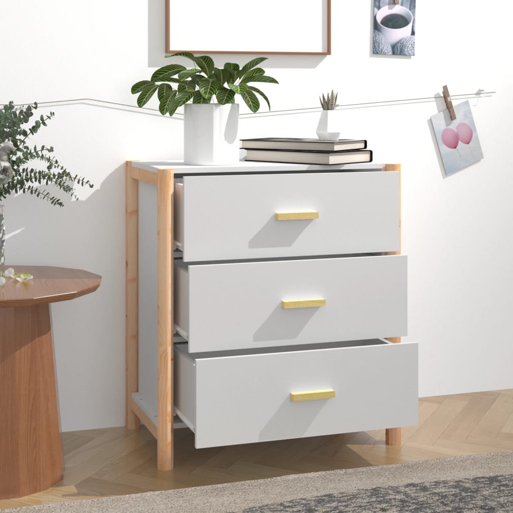 Buffet Blanc 62x38x70 cm Bois d'ingénierie - XIOS