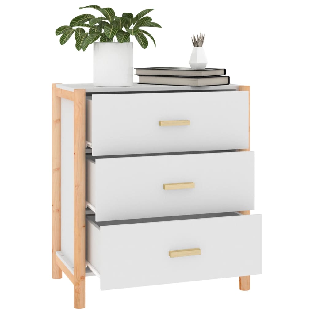 Buffet Blanc 62x38x70 cm Bois d'ingénierie - XIOS