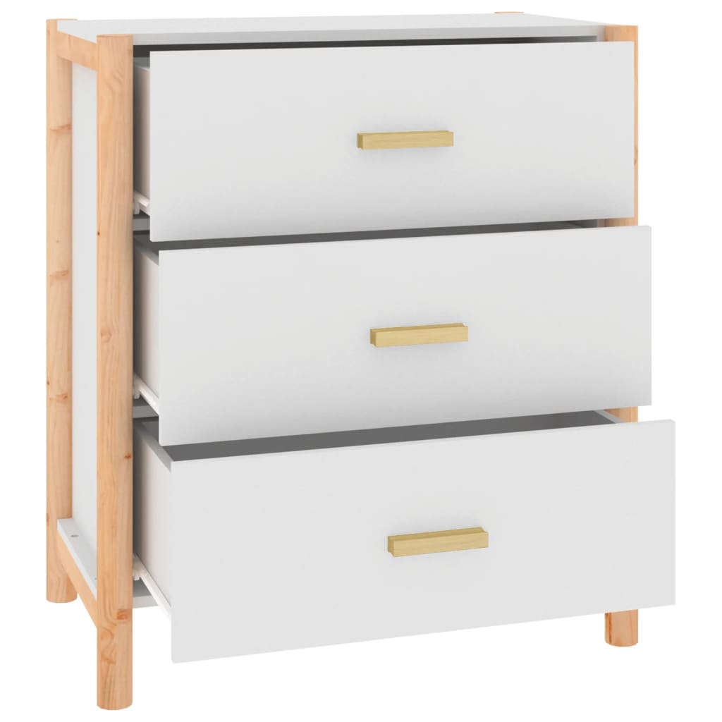 Buffet Blanc 62x38x70 cm Bois d'ingénierie - XIOS