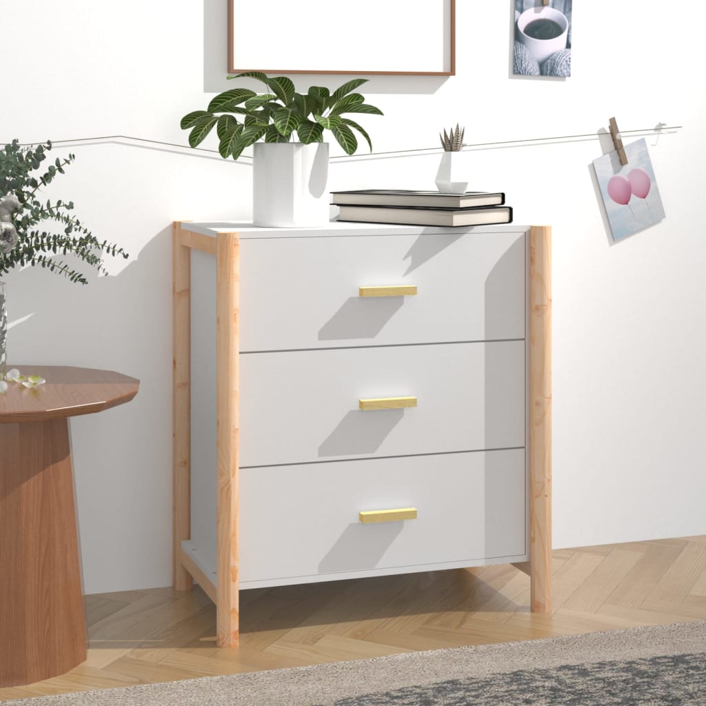 Buffet Blanc 62x38x70 cm Bois d'ingénierie - XIOS