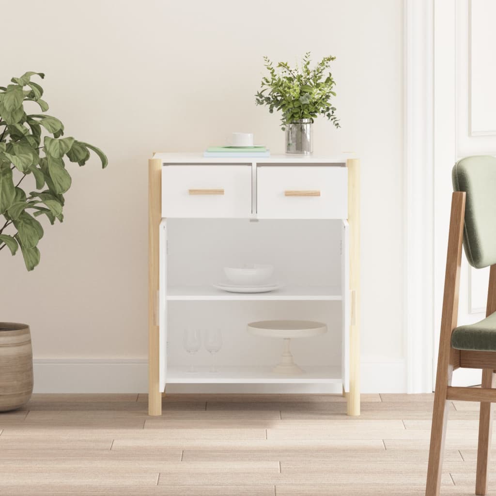 Buffet Blanc 62x38x75 cm Bois d'ingénierie - XIOS