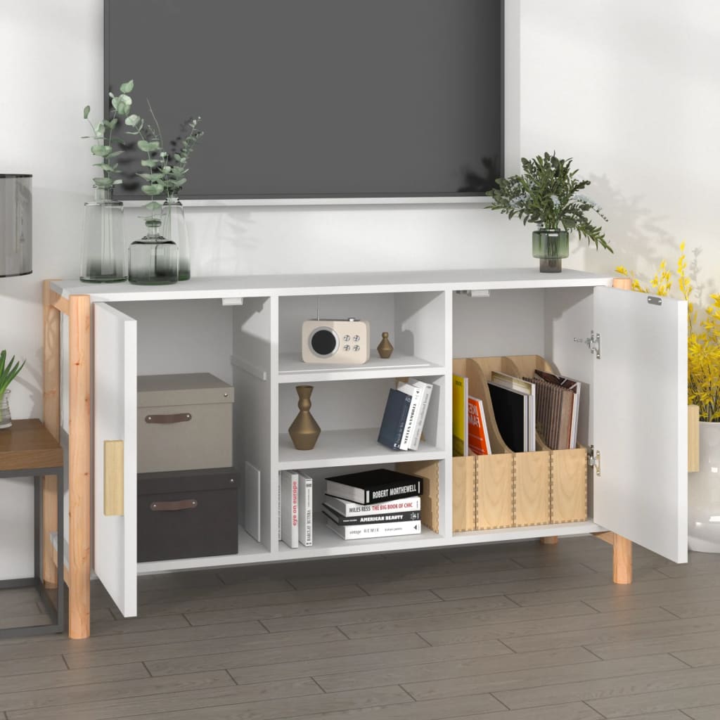 Buffet Blanc 107x38x60 cm Bois d'ingénierie - XIOS