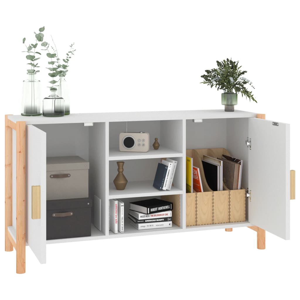 Buffet Blanc 107x38x60 cm Bois d'ingénierie - XIOS
