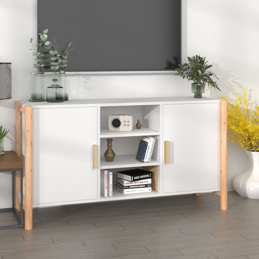 Buffet Blanc 107x38x60 cm Bois d'ingénierie - XIOS