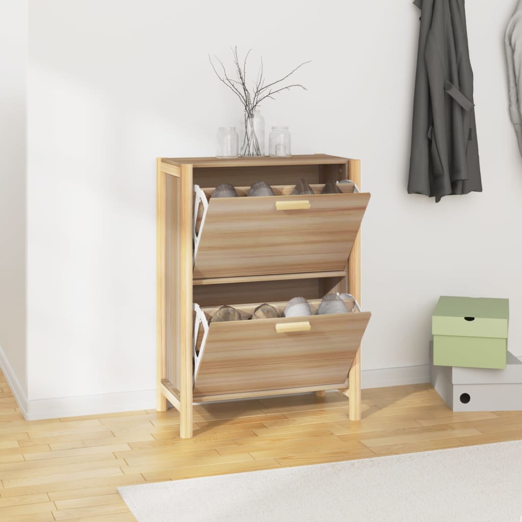 Armoire à chaussures 57,5x33x80 cm Bois d'ingénierie - XIOS