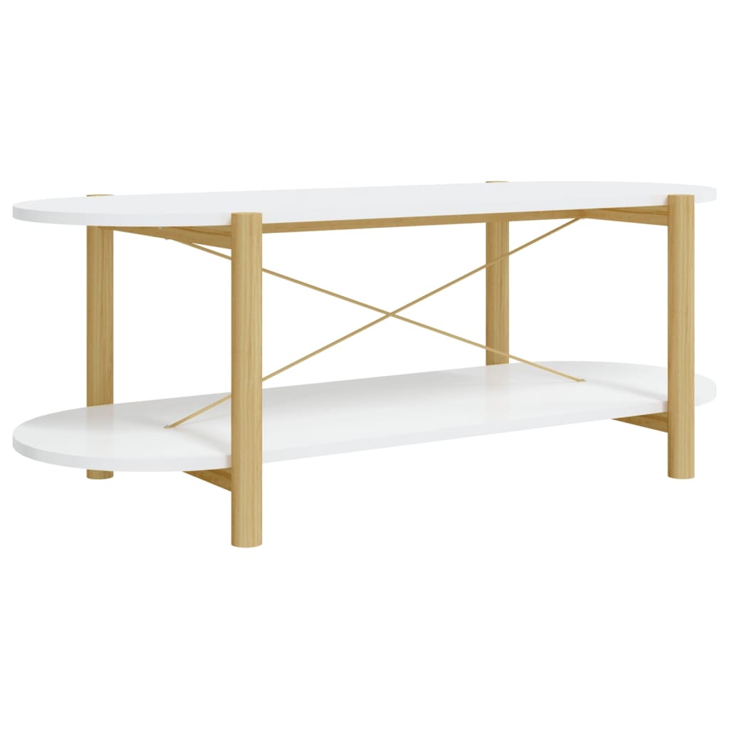 Table basse Blanc 110x48x40 cm Bois d'ingénierie - XIOS
