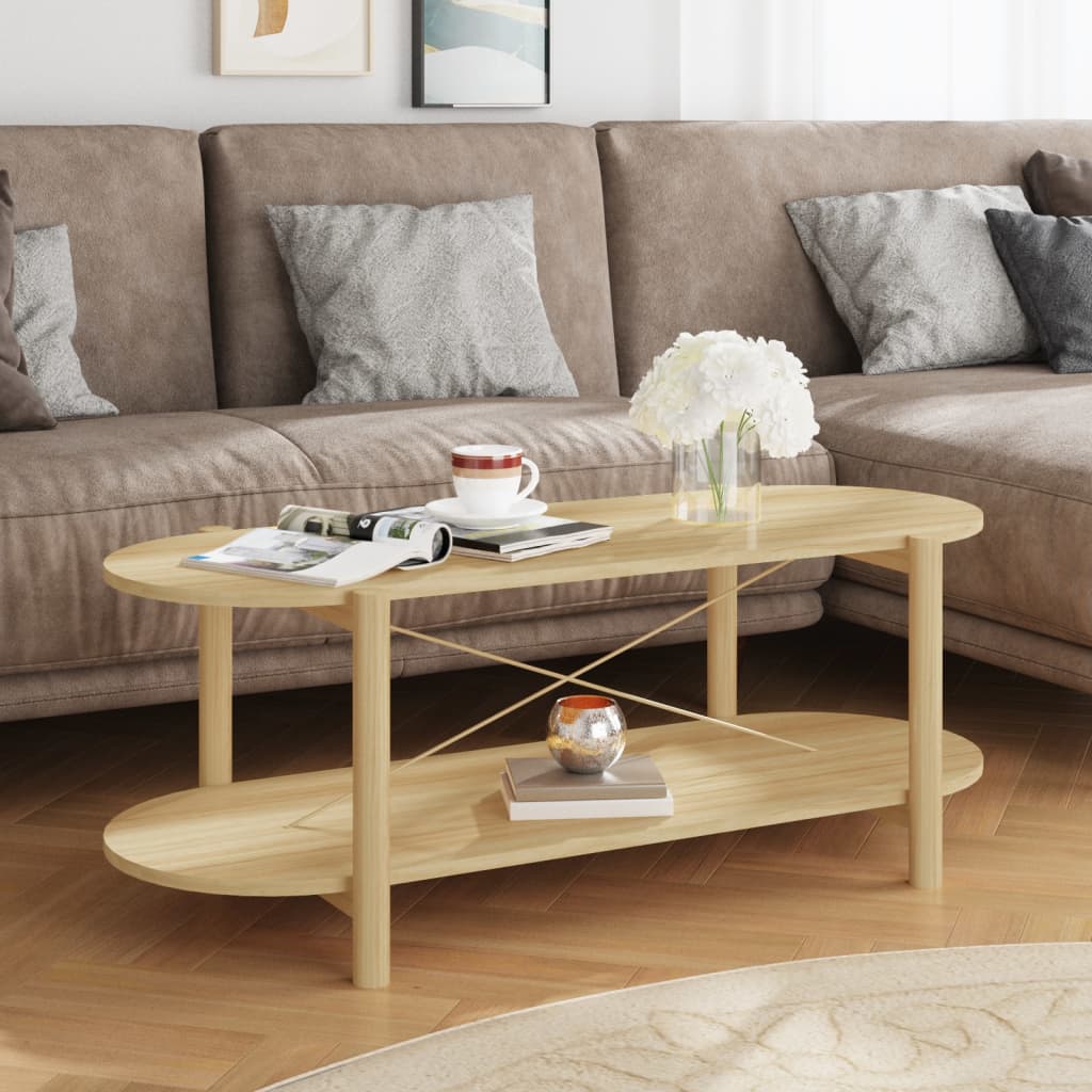 Table basse 110x48x40 cm Bois d'ingénierie - XIOS