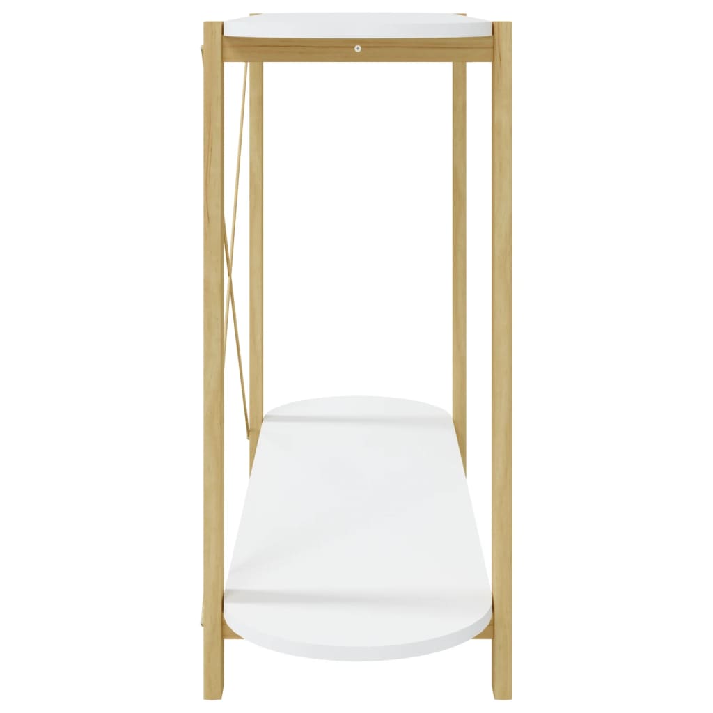 Table console Blanc 110x38x75 cm Bois d'ingénierie - XIOS