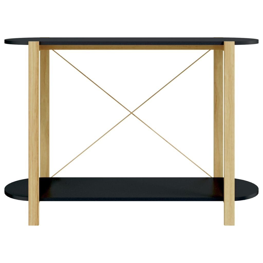 Table console Noir 110x38x75 cm Bois d'ingénierie - XIOS