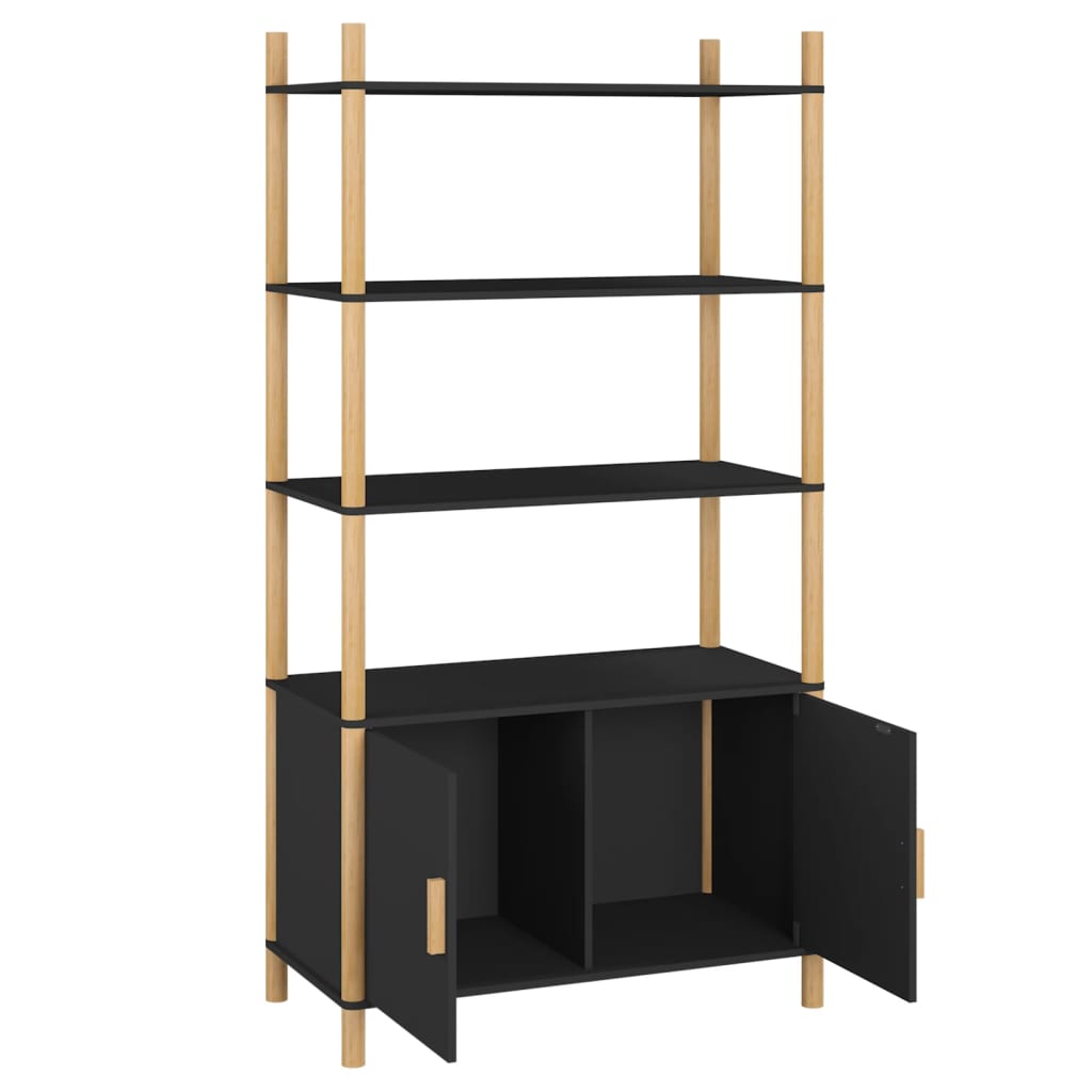Buffet haut Noir 80x40x153 cm Bois d'ingénierie - XIOS