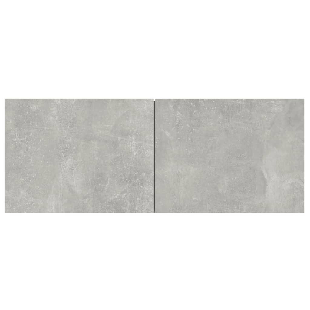 Meubles TV 4 pcs gris béton 80x30x30 cm bois d'ingénierie - XIOS
