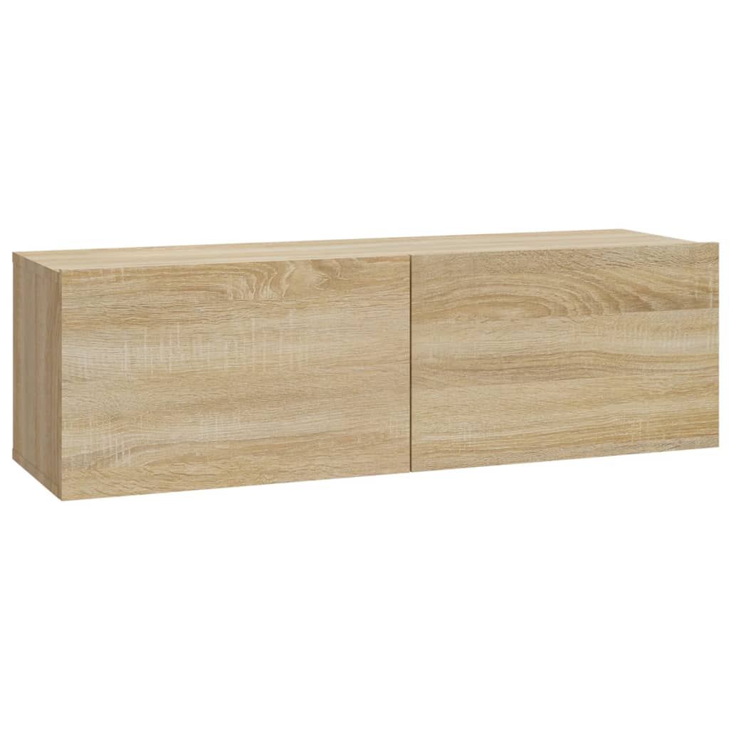 Meubles TV muraux 4 pcs chêne sonoma 100x30x30 cm Meubles TV vidaXL   