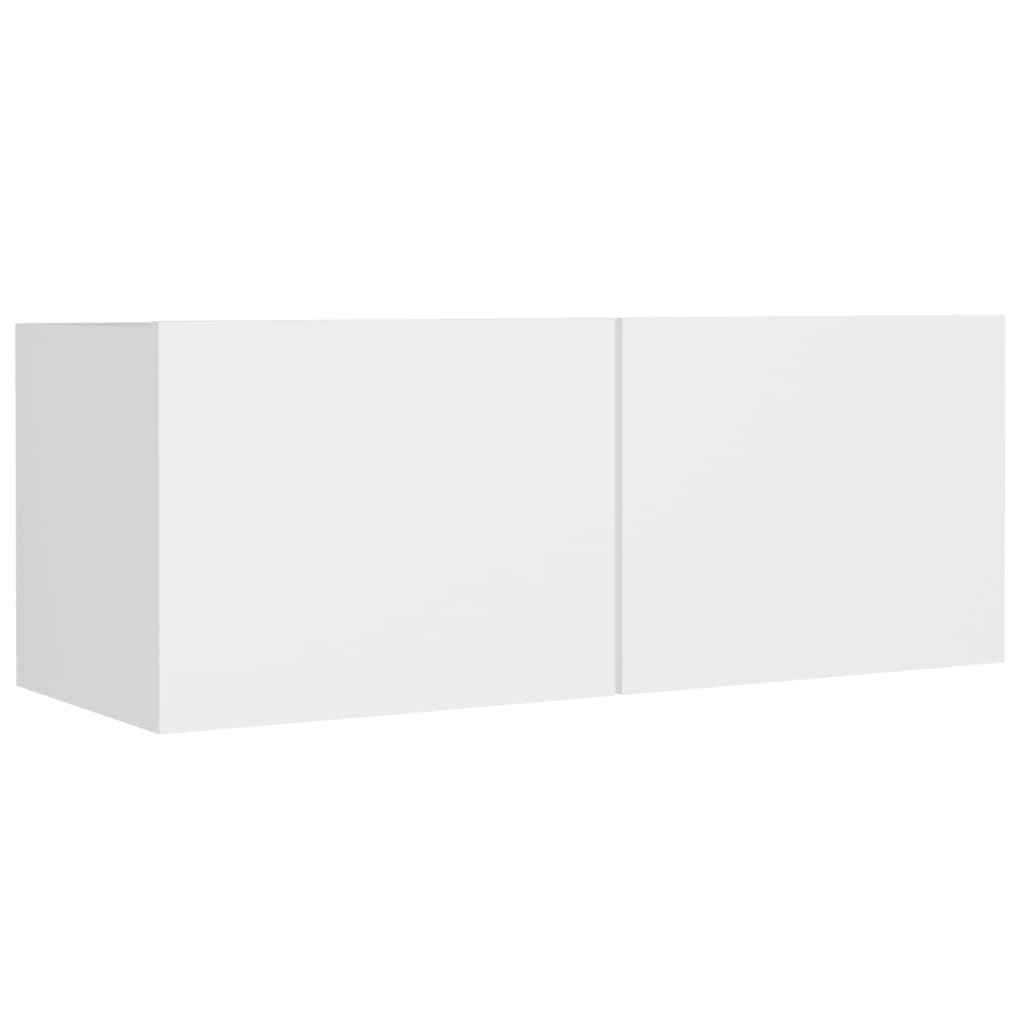 Ensemble de meubles TV 4 pcs Blanc Bois d'ingénierie - XIOS