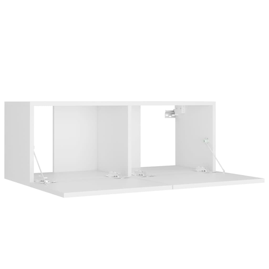 Ensemble de meubles TV 4 pcs Blanc Bois d'ingénierie - XIOS