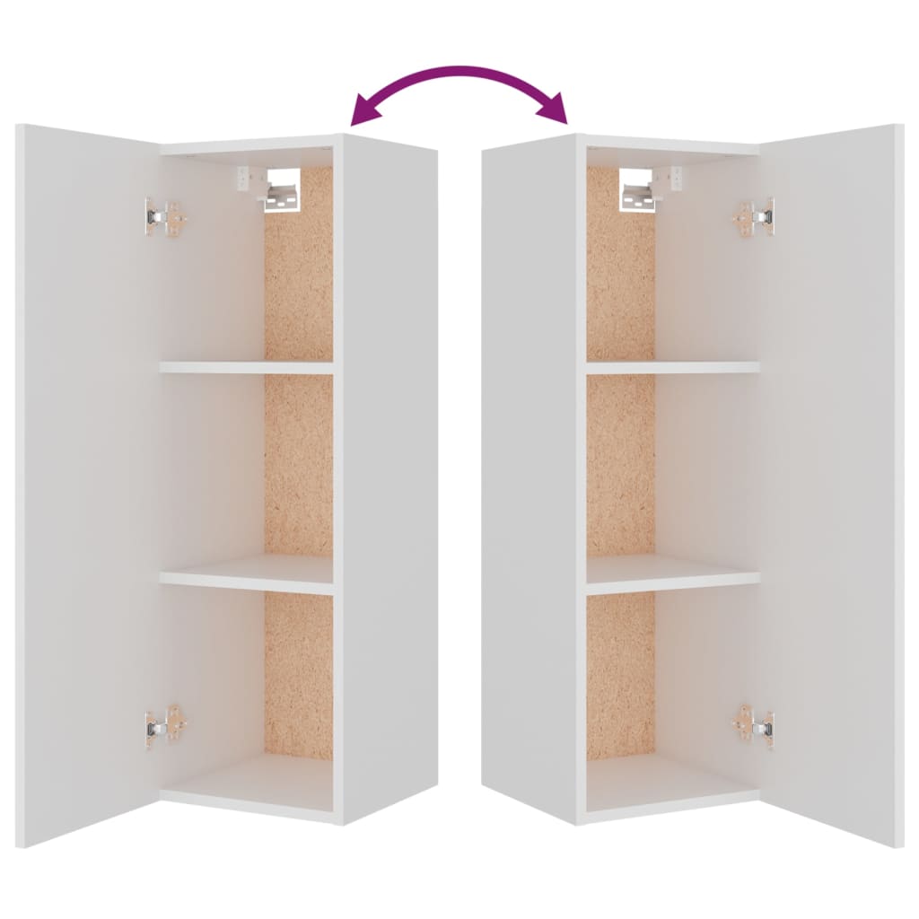 Ensemble de meubles TV 4 pcs Blanc Bois d'ingénierie - XIOS