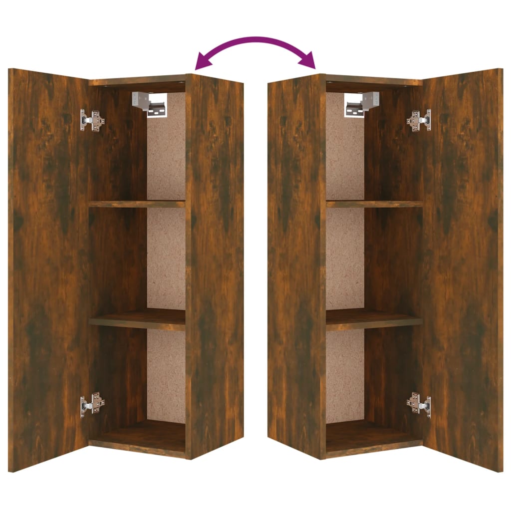 Ensemble de meubles TV 4 pcs Chêne fumé Bois d'ingénierie - XIOS