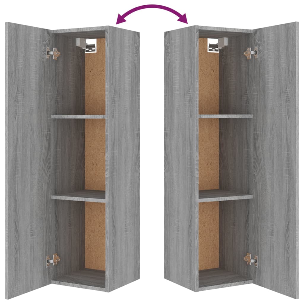 Ensemble de meubles TV 8 pcs Sonoma gris Bois d'ingénierie Meubles TV vidaXL   