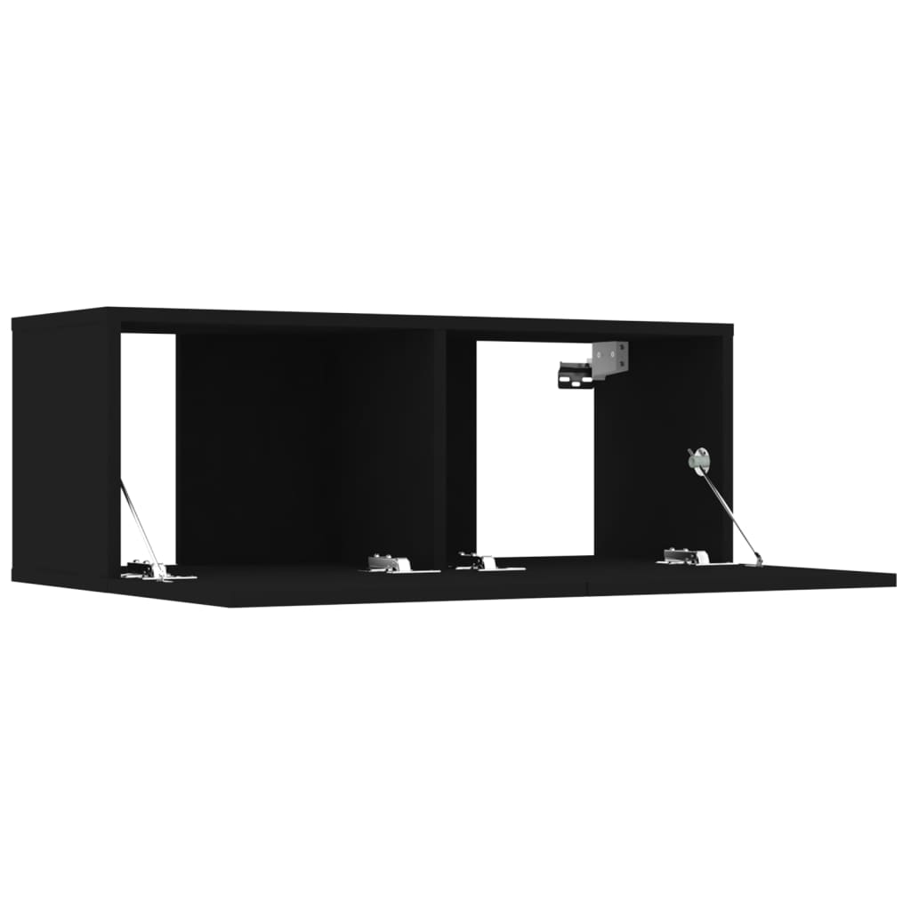 Ensemble de meubles TV 6 pcs Noir Bois d'ingénierie - XIOS