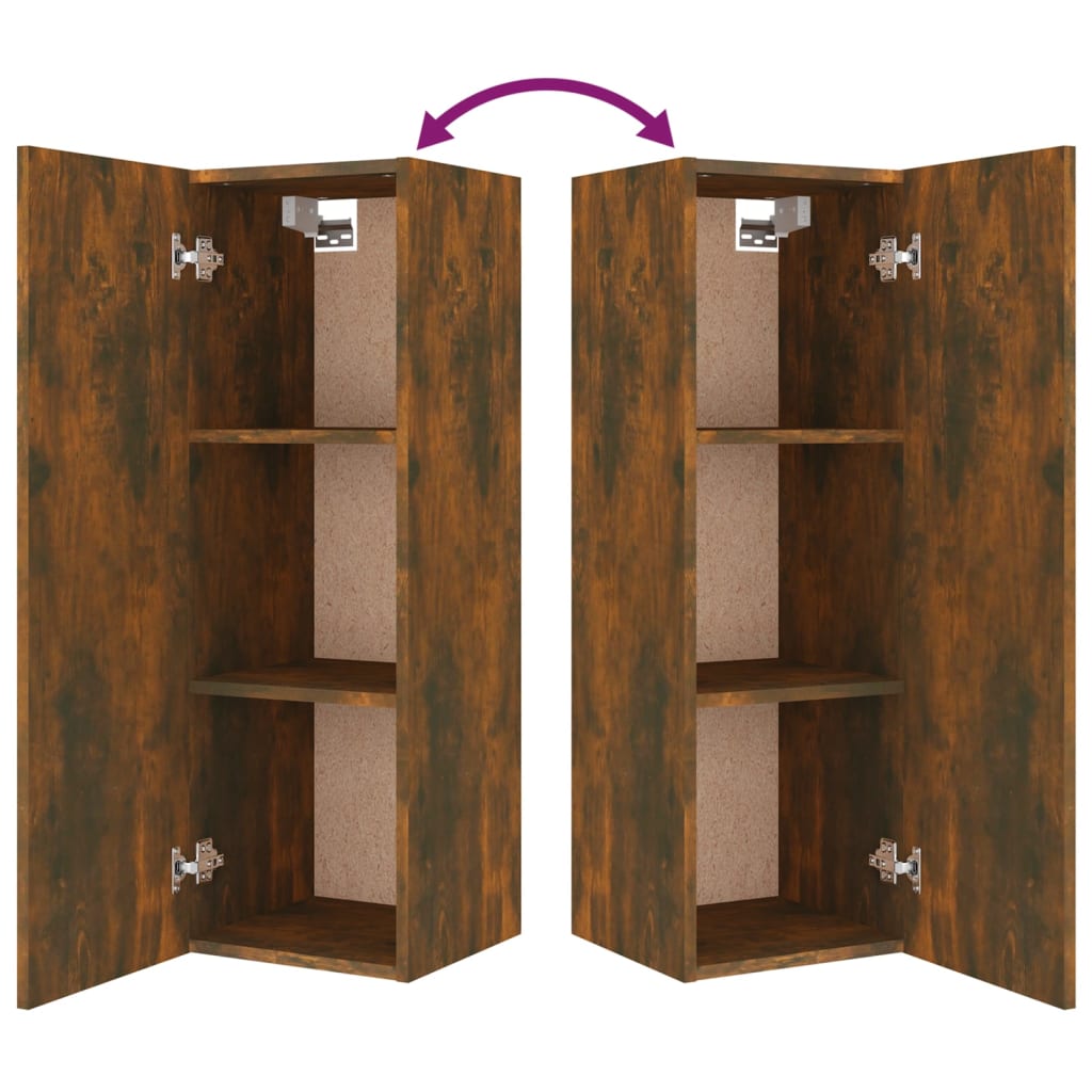 Ensemble de meubles TV 8 pcs Chêne fumé Bois d'ingénierie - XIOS