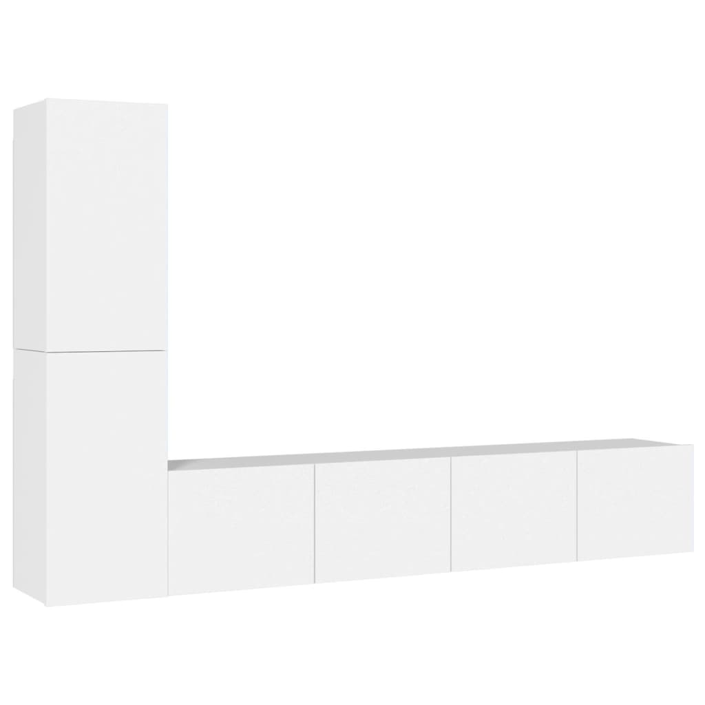 Ensemble de meubles TV 4 pcs Blanc Bois d'ingénierie - XIOS