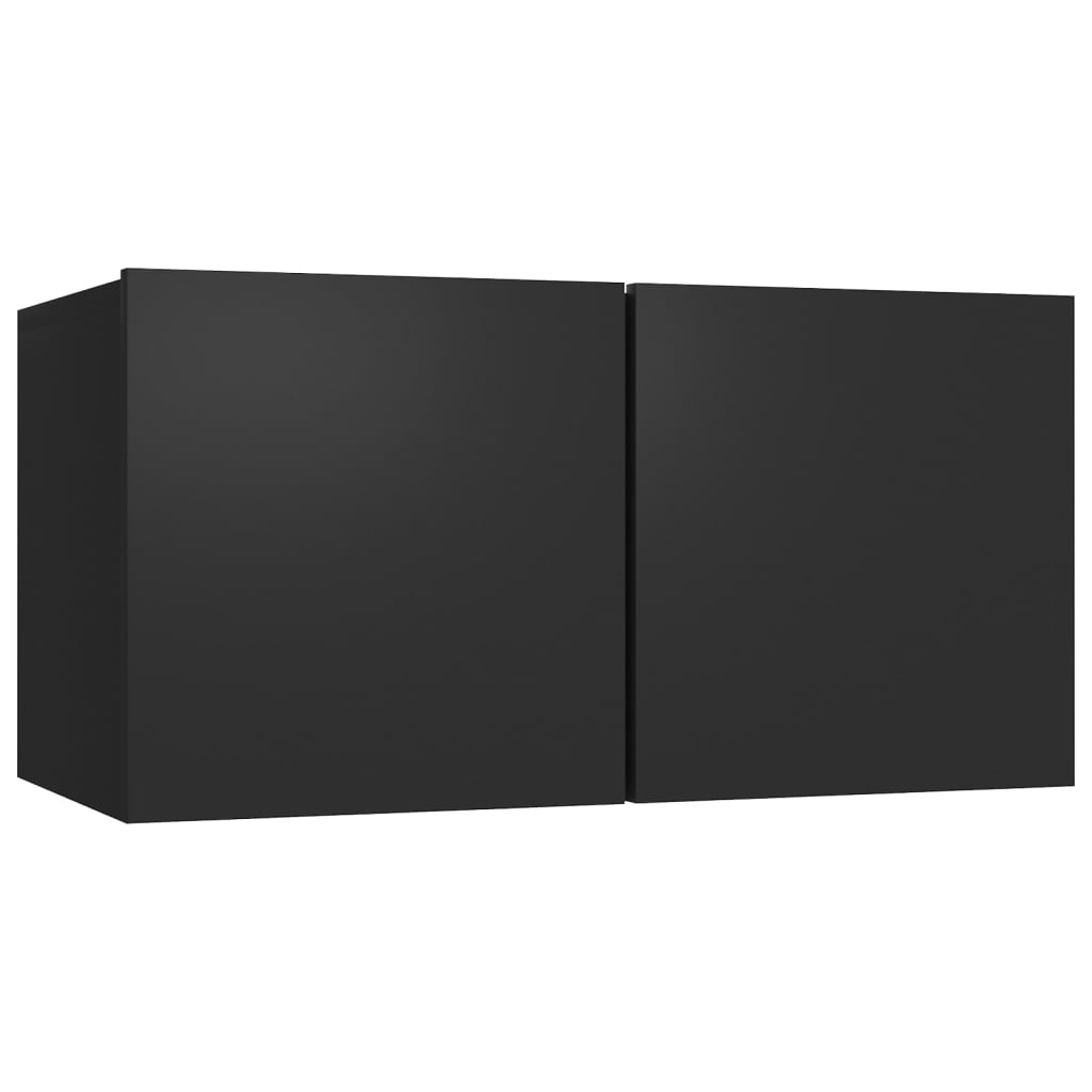 Ensemble de meubles TV 5 pcs Noir Bois d'ingénierie Meubles TV vidaXL