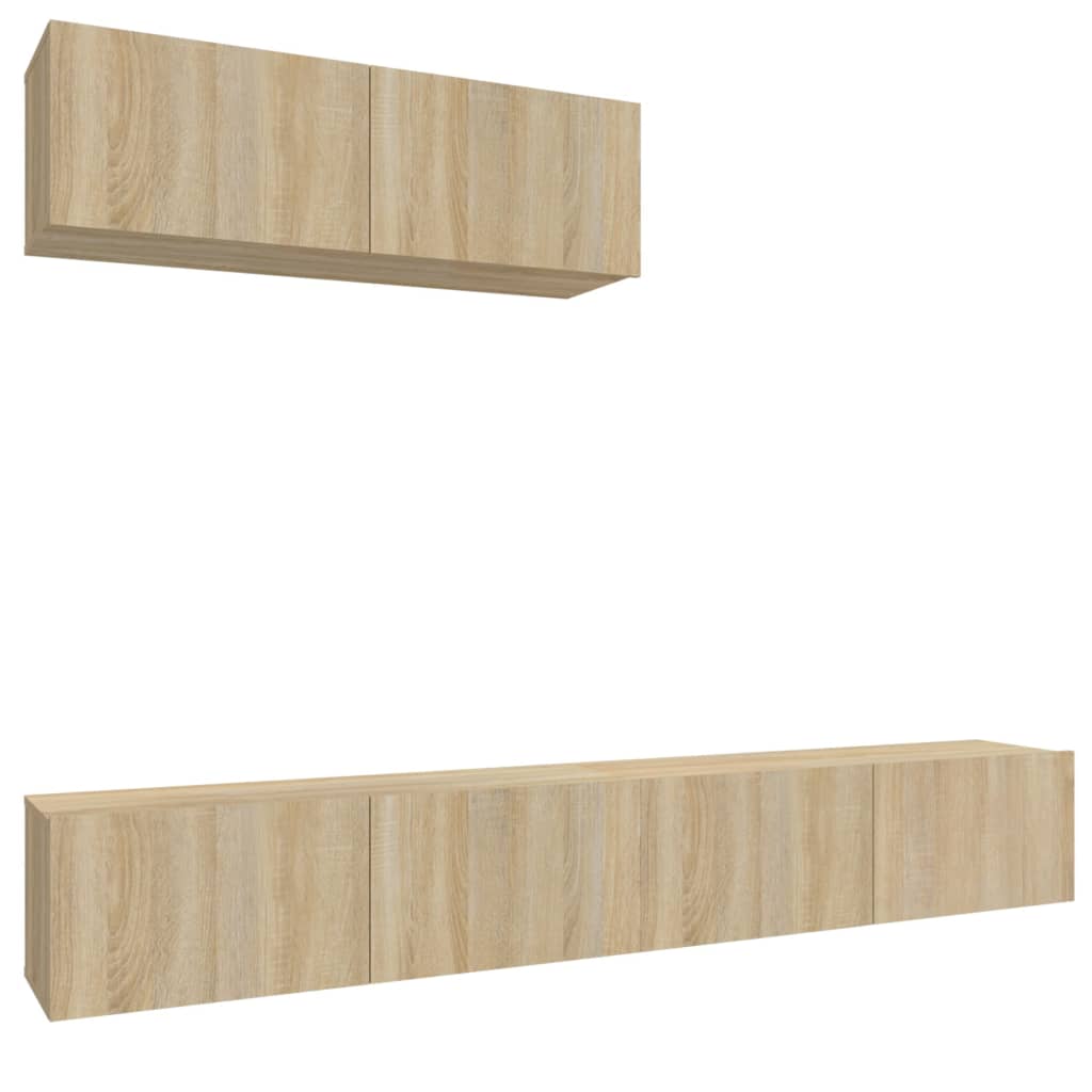 Ensemble de meubles TV 3 pcs Chêne sonoma Bois d'ingénierie - XIOS