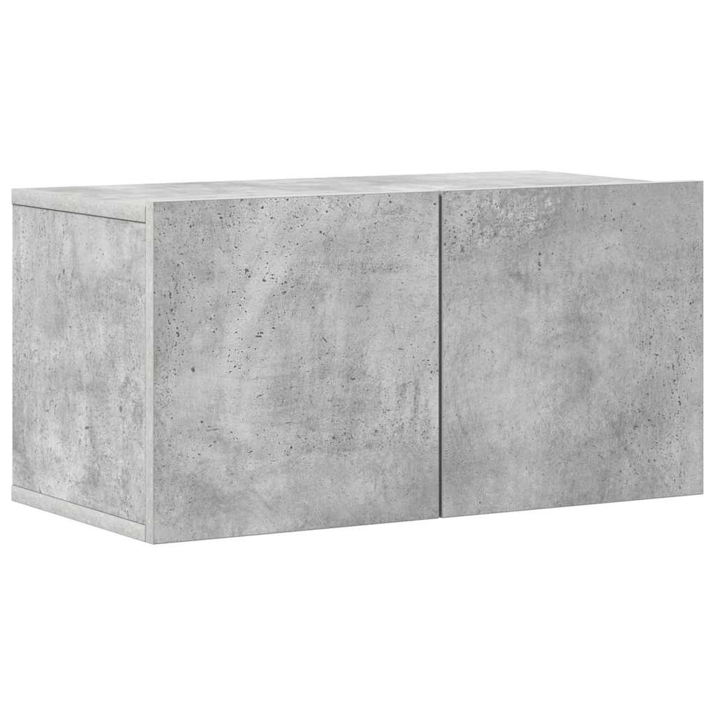 Ensemble de meubles TV 7 pcs Gris béton Bois d'ingénierie - XIOS