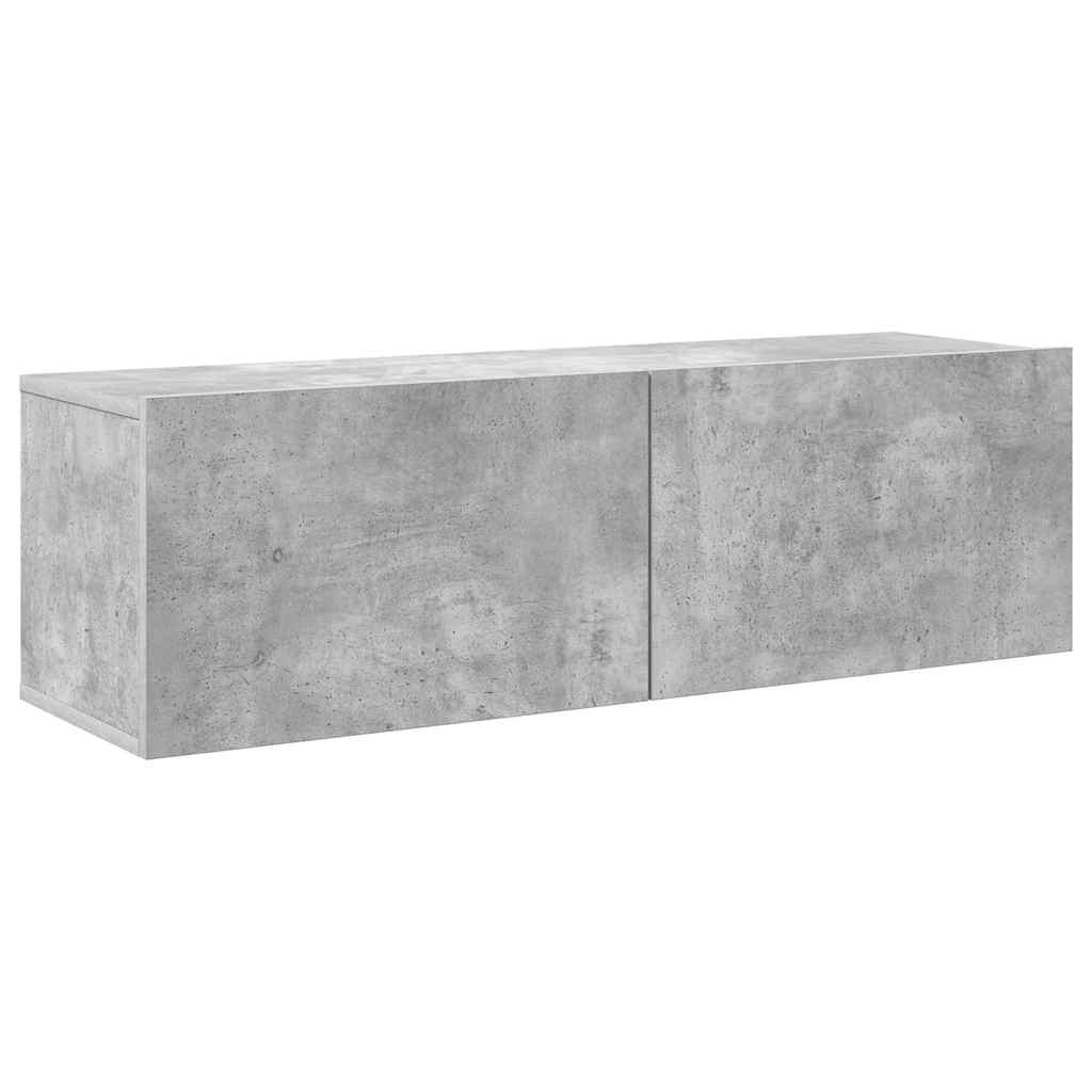Ensemble de meubles TV 7 pcs Gris béton Bois d'ingénierie - XIOS